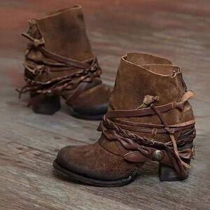 2020 European And American Style Foreign Trade Hot Winter High Heel Retro Women'